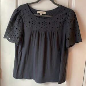 Gray Loft T shirt top